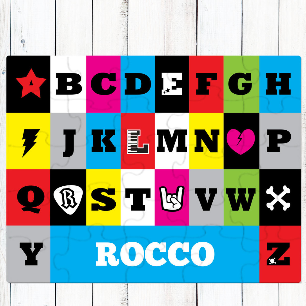 Personalized Rockin' ABCs Puzzle