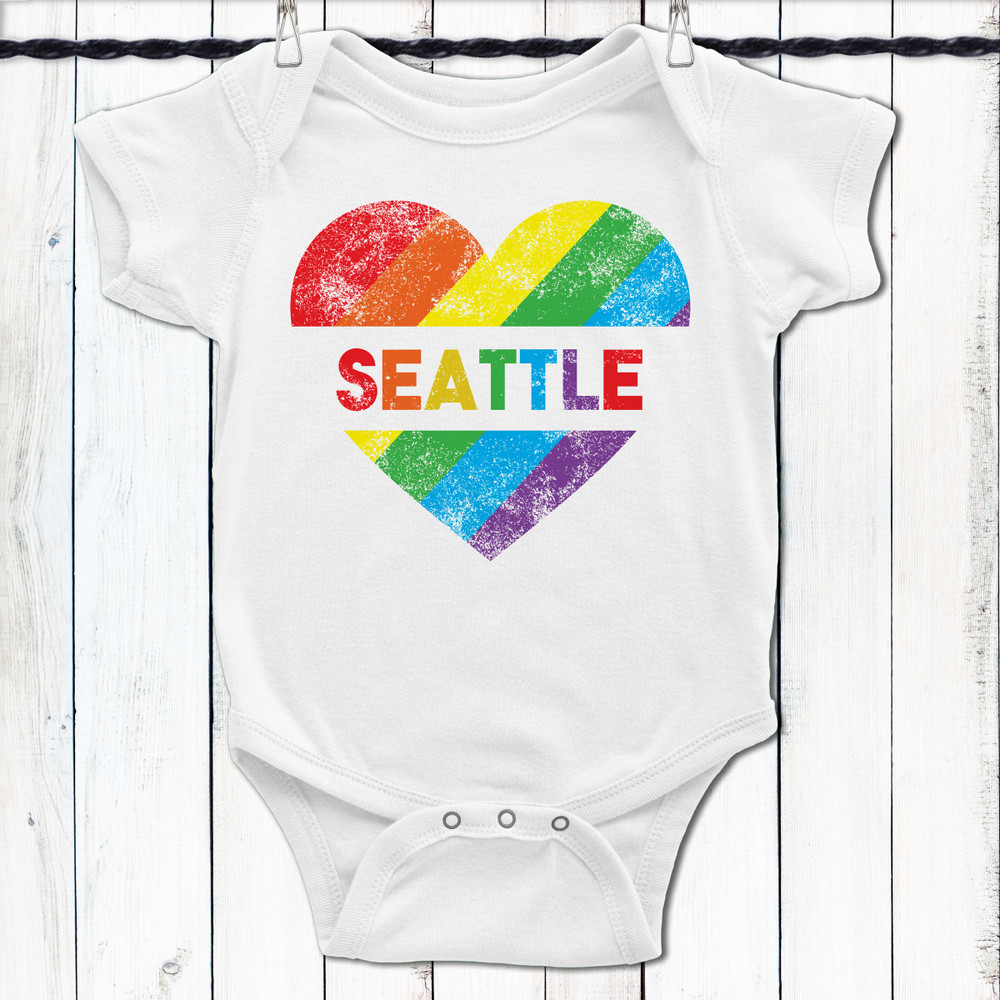 Personalized Hometown Gay Pride Baby Shirt