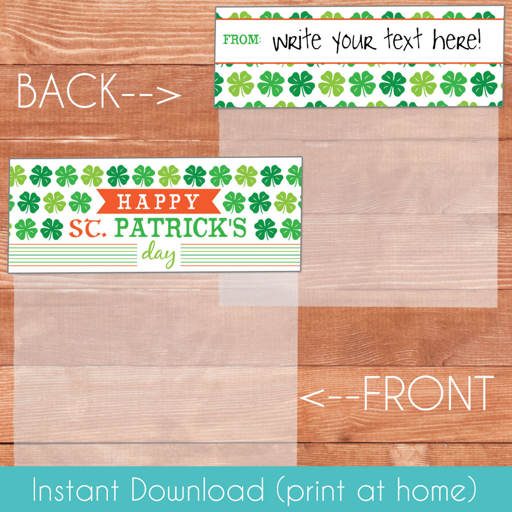 St. Patricks Day Printable Bag Toppers (Instant Download)