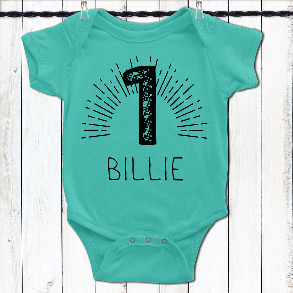 Personalized B is For Birthday First Birthday Shirt