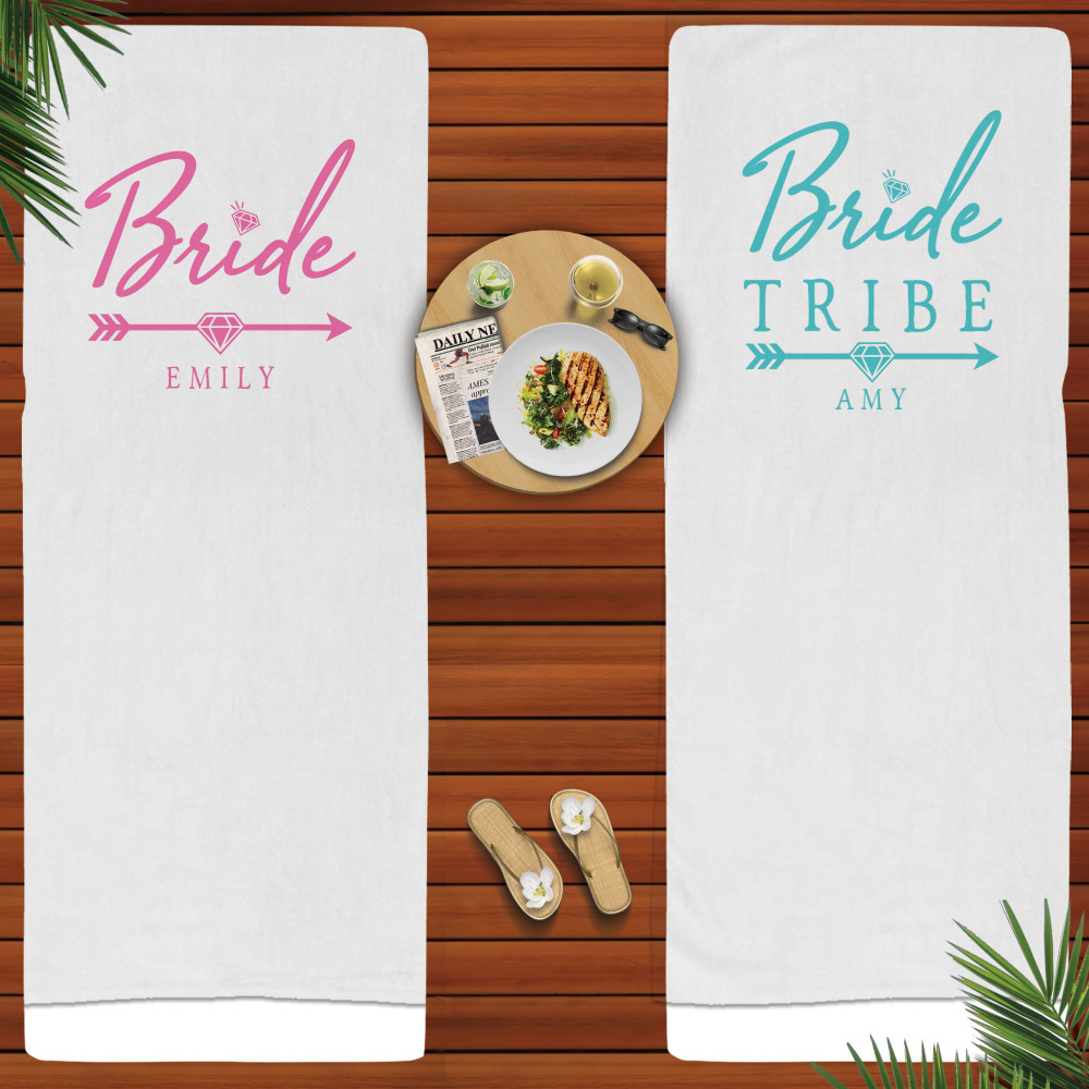 Diamond Bride Tribe Color Beach Towels