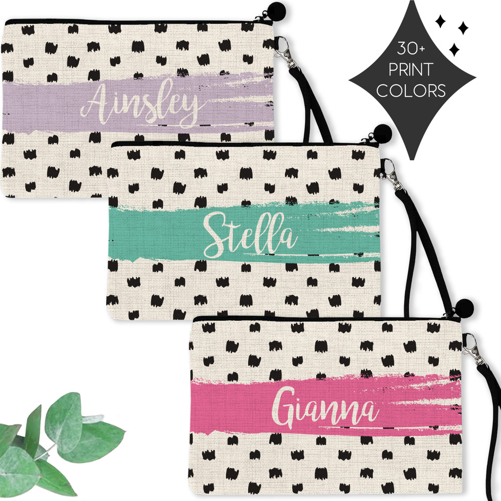 Watercolor Stripe Pencil Case