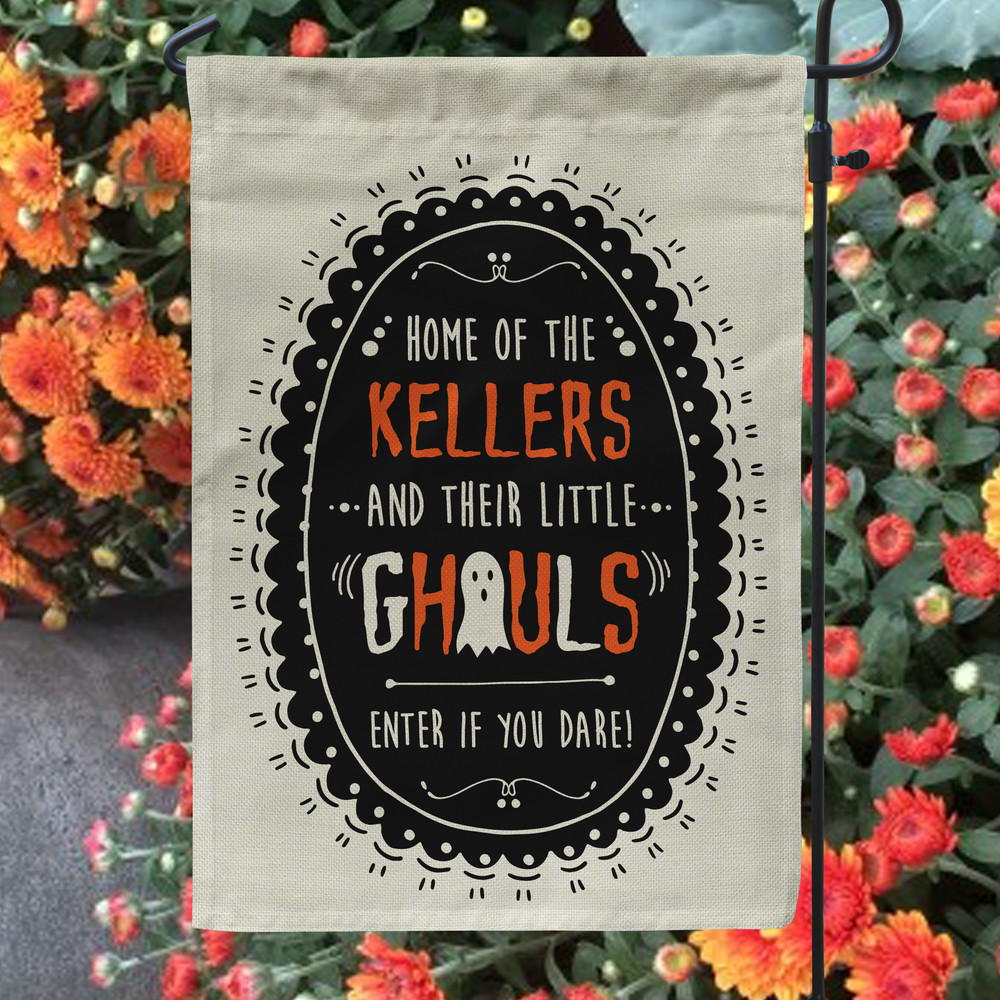 Little Ghouls Halloween Garden Flag