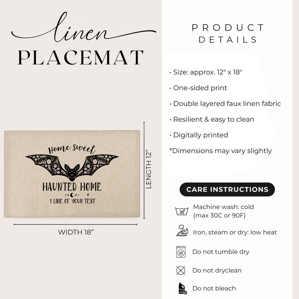 Home Sweet Haunted Home Placemats