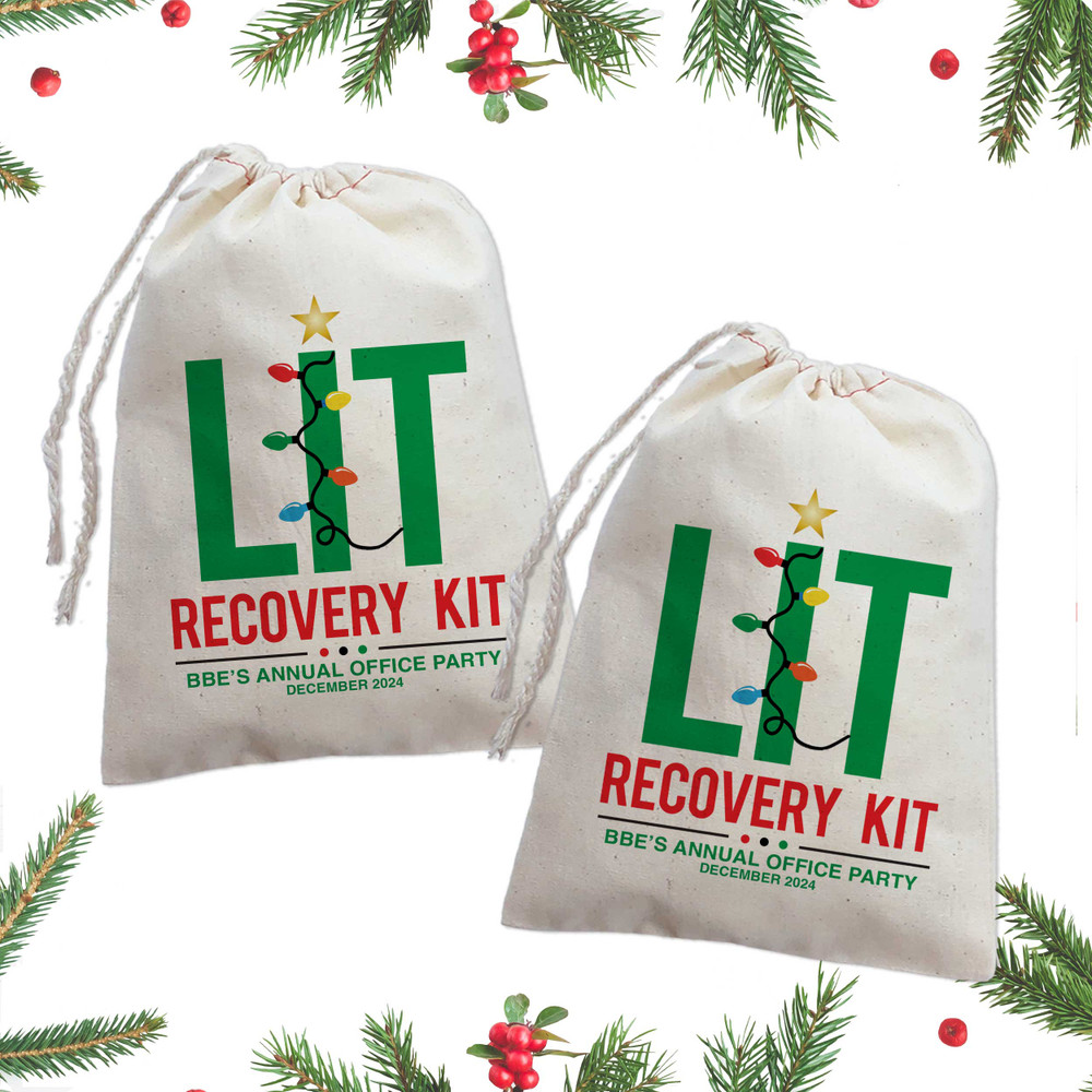 Got Too Lit Christmas Recovery Kit Bags