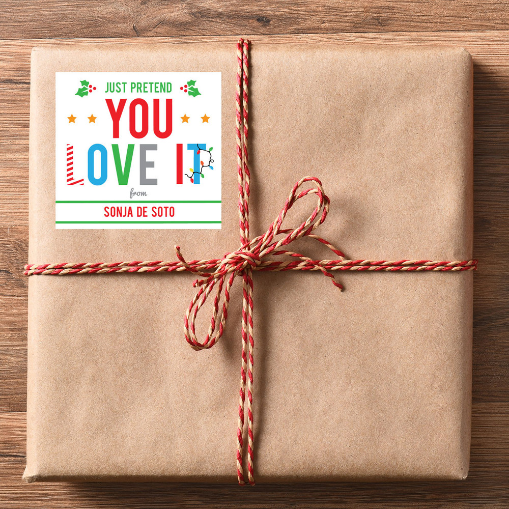 Pretend You Love It Christmas Gift Labels