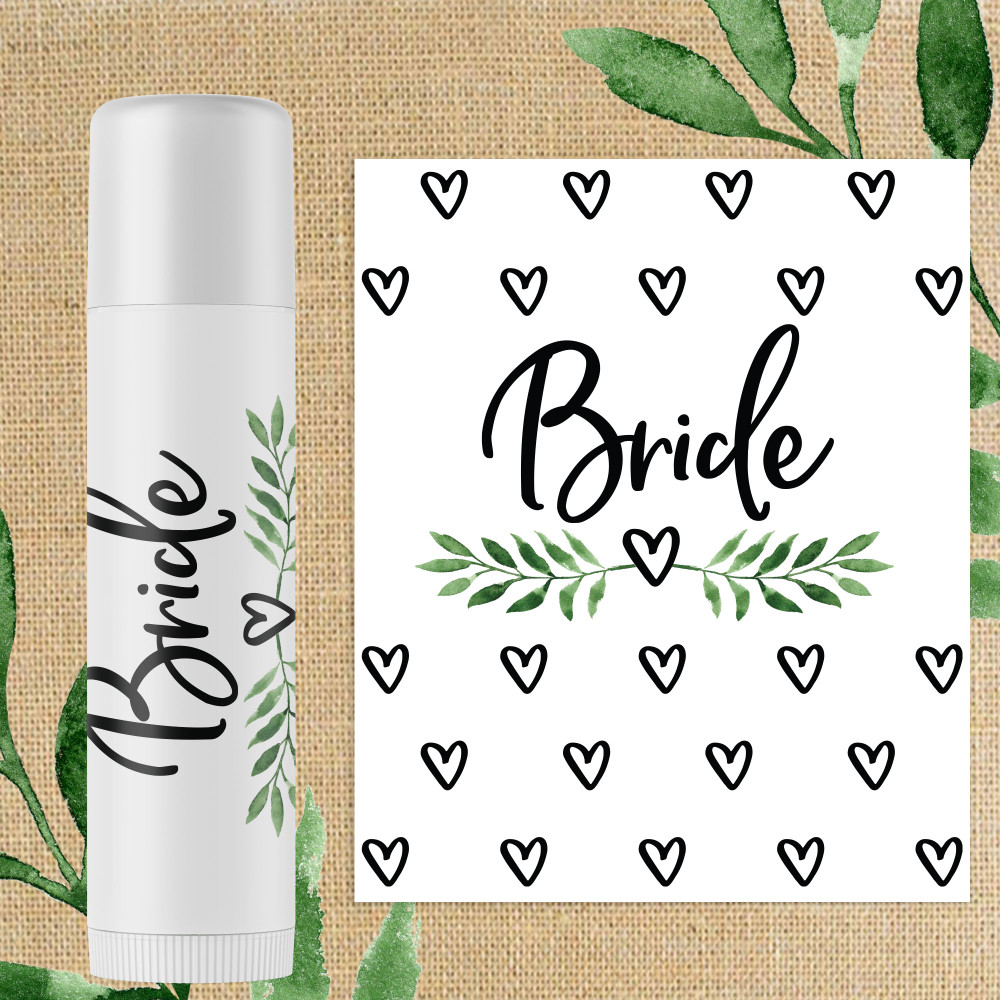 Leaf & Heart Bridal Party Makeup Bags