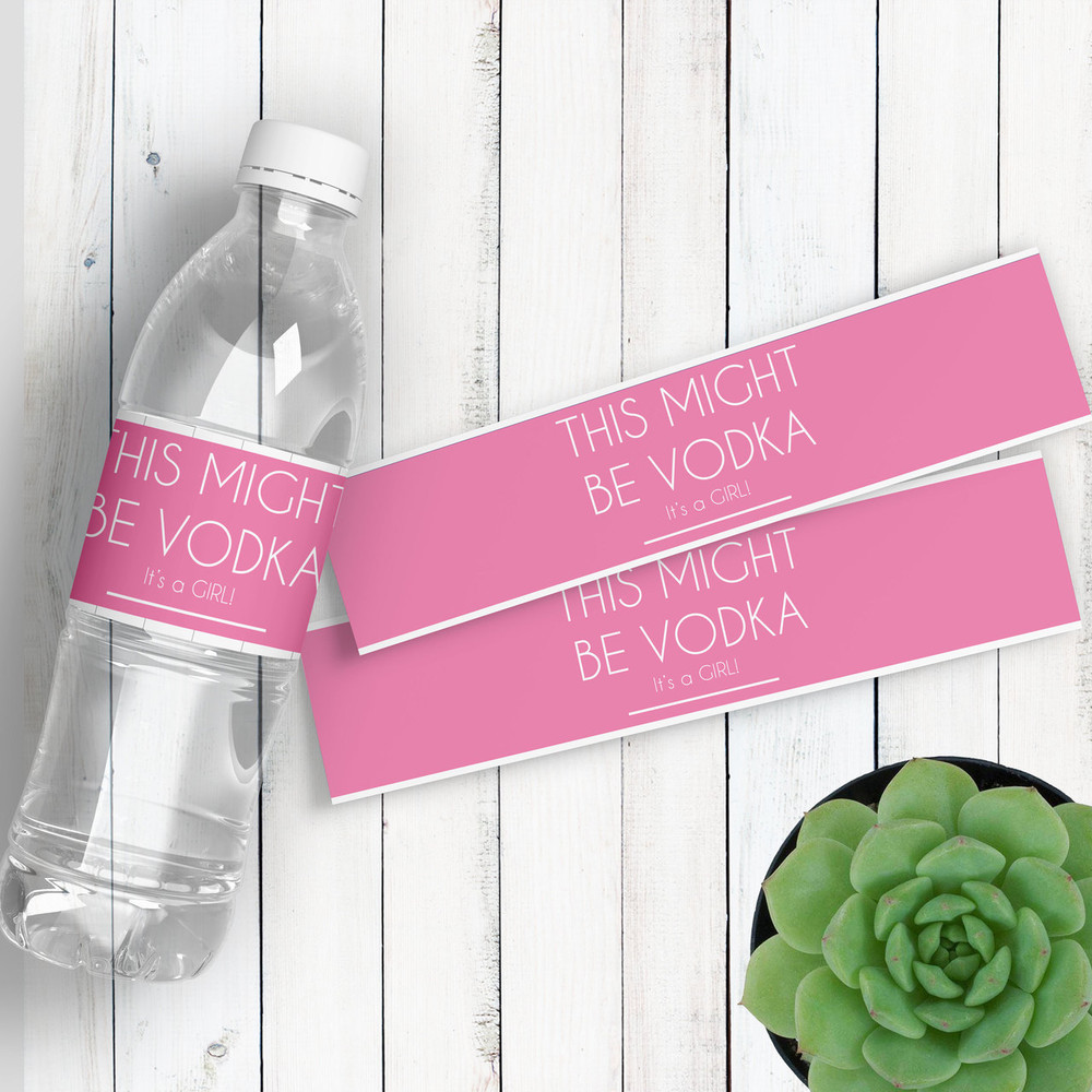 Personalized Water Bottle Labels: This Might Be Vodka