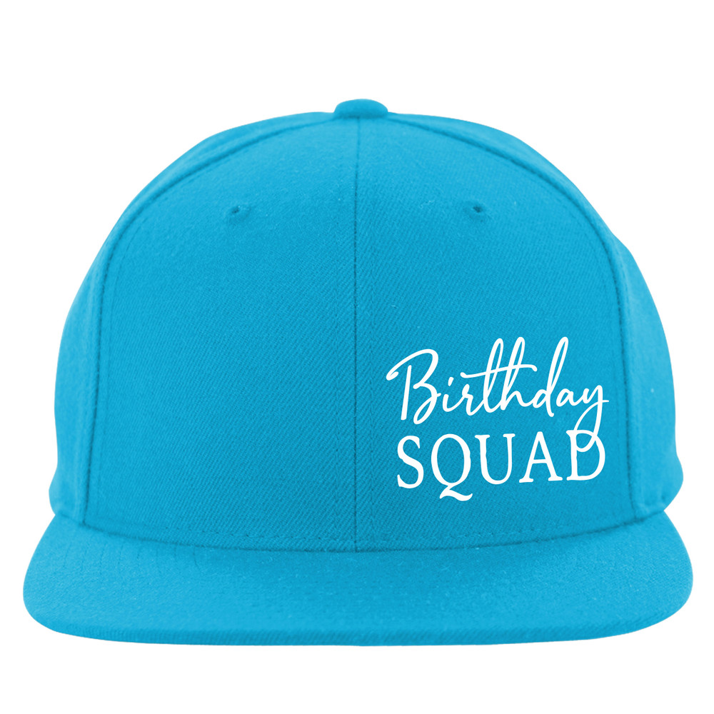 Women's Birthday Hats - Birthday Squad Hats - Custom Blue Twill Baseball Caps - Birthday Favors for Women