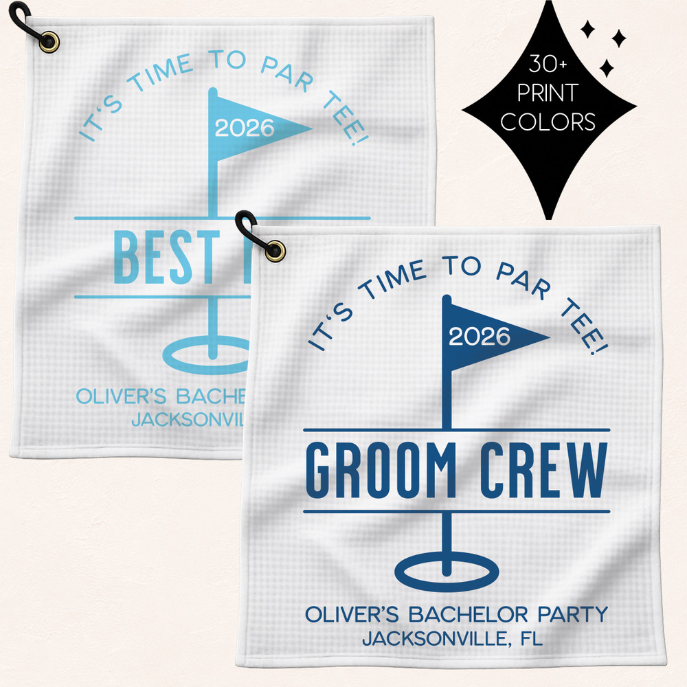 Groom's Crew Bachelor Party Golf Towel