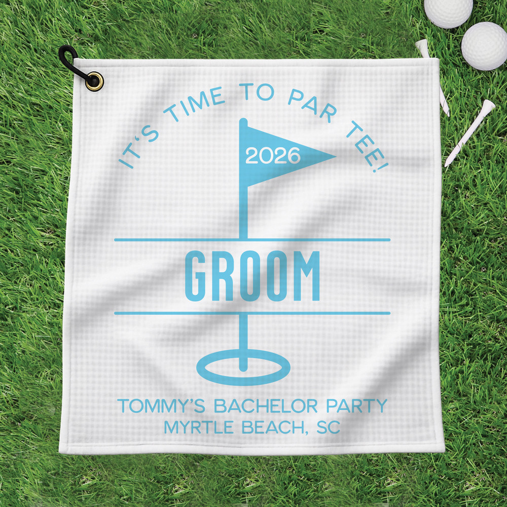 Groom's Crew Bachelor Party Golf Towel