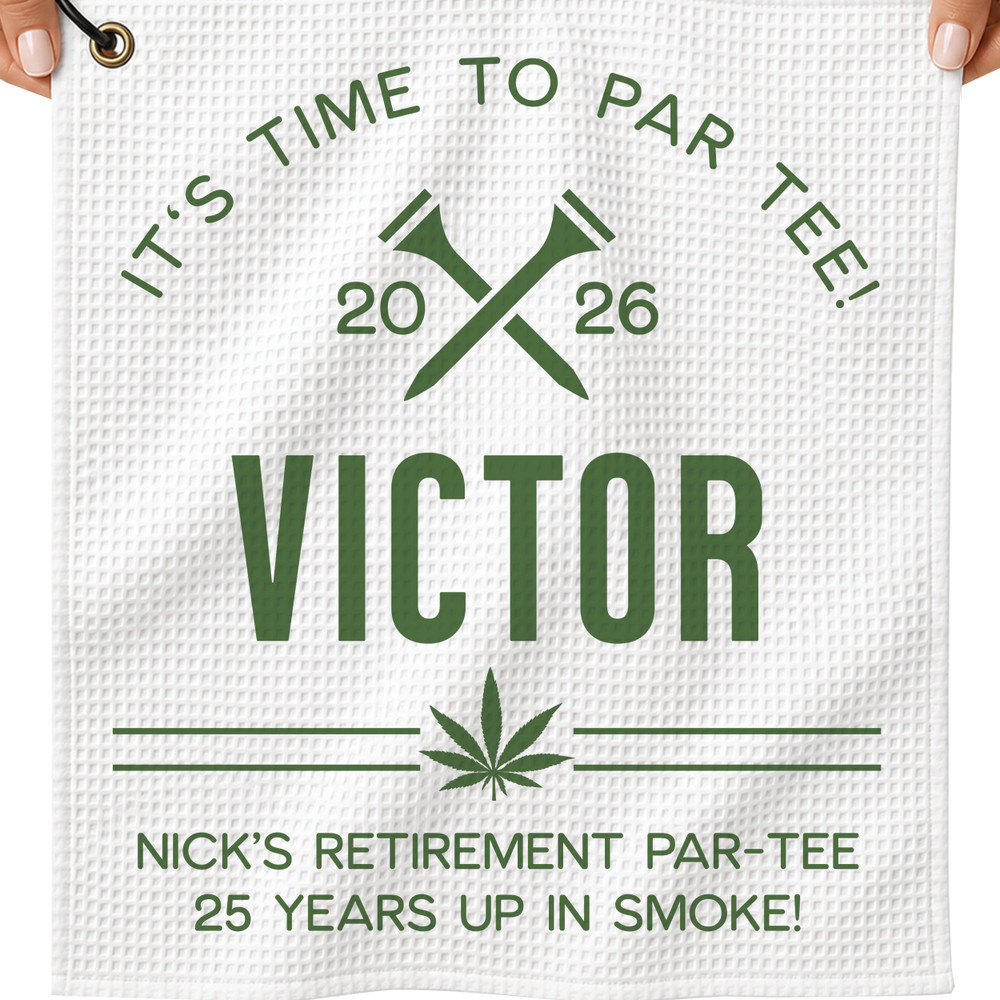 It's Time To Par-Tee Golf Towel