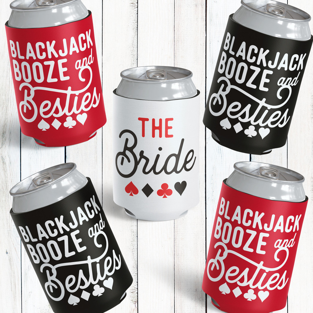 Blackjack Booze & Besties Can Cozies