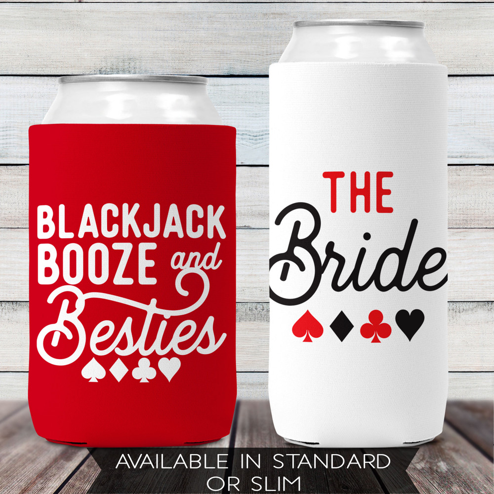 Blackjack Booze & Besties Can Cozies