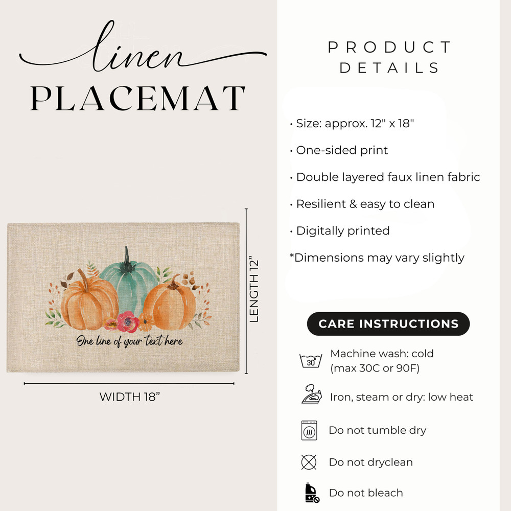 Autumn Watercolor Placemats