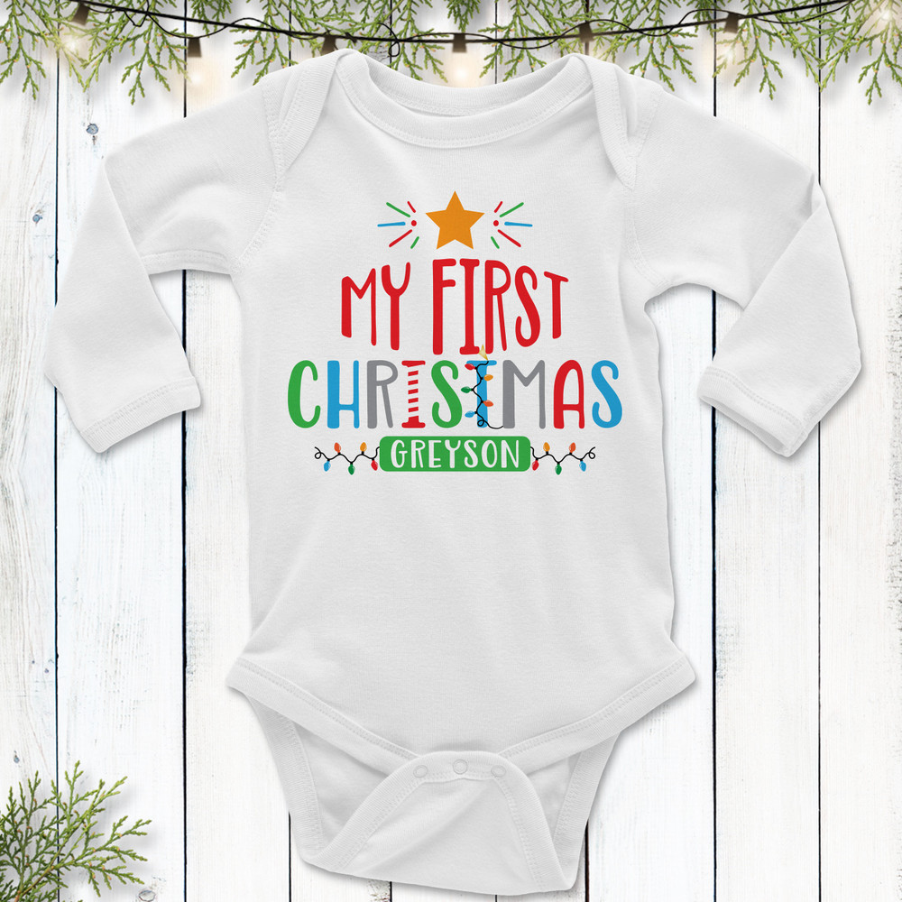 My First Christmas Baby Outfit