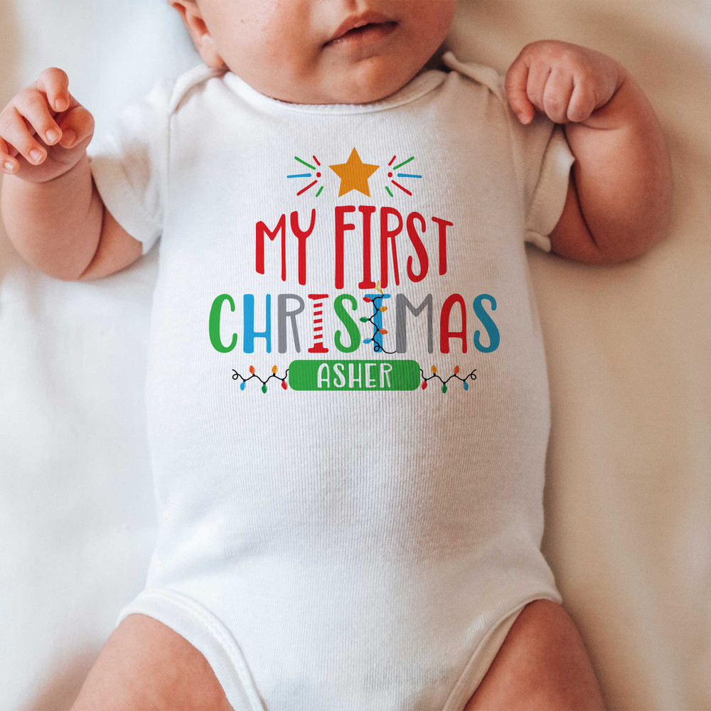My First Christmas Baby Outfit