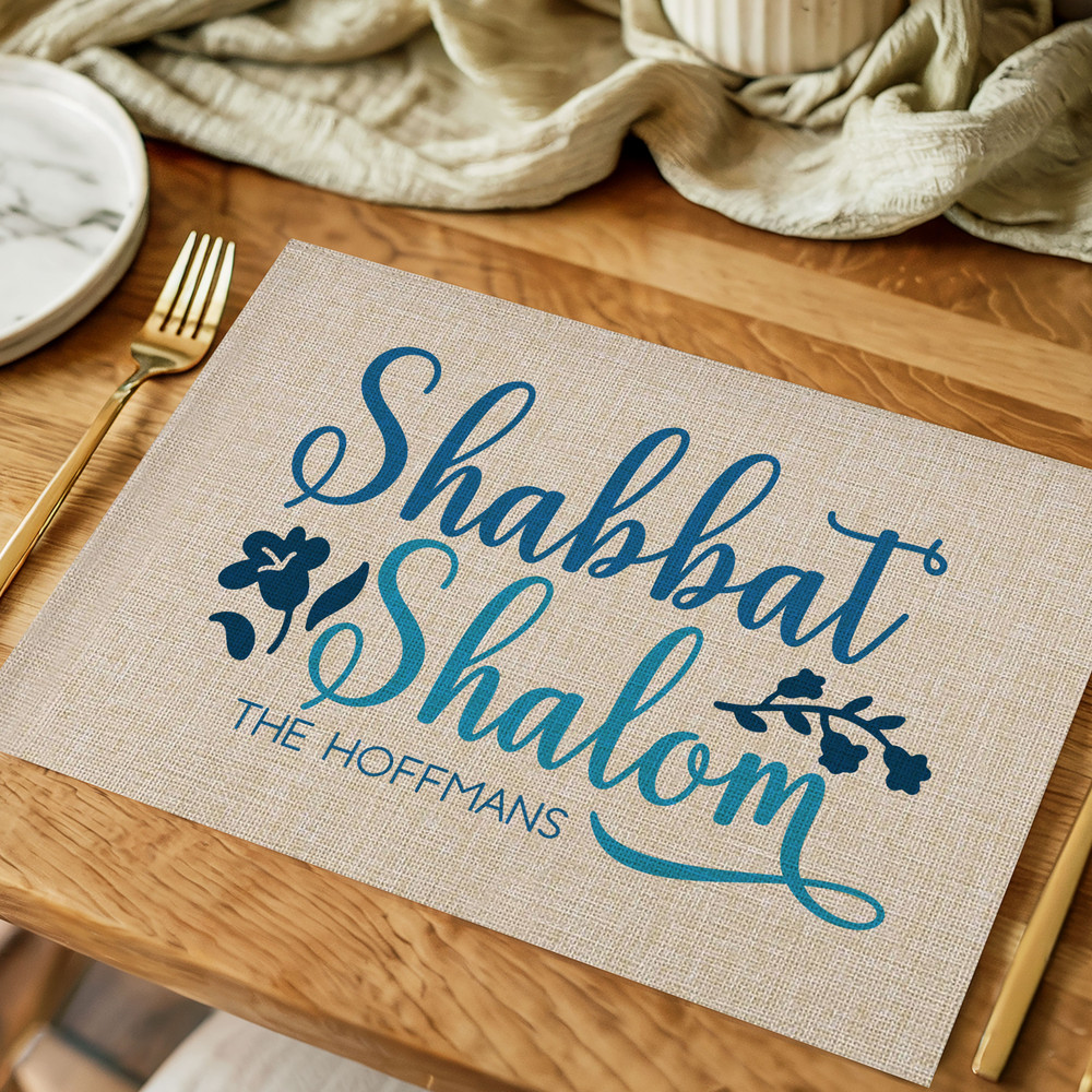 Shabbat Shalom Placemats