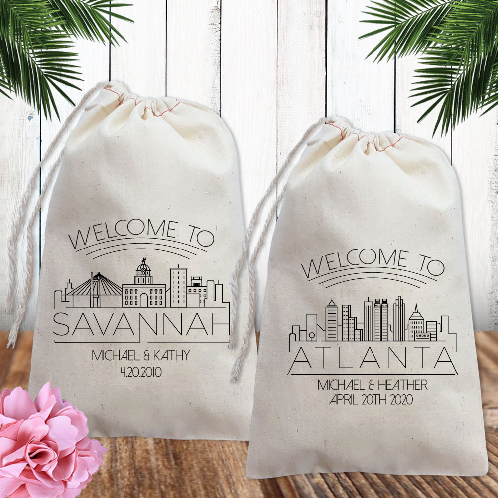 Modern City Skyline Bags