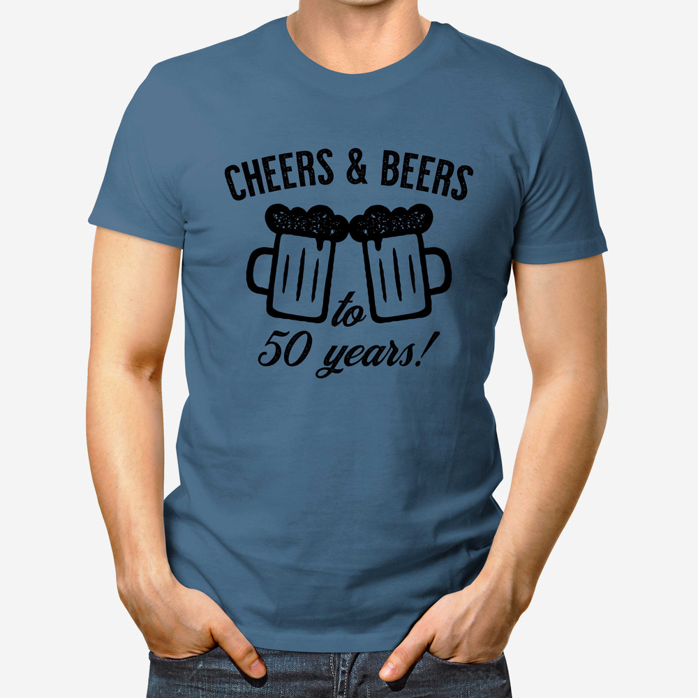 Cheers & Beers To The Years Men's Birthday Shirt