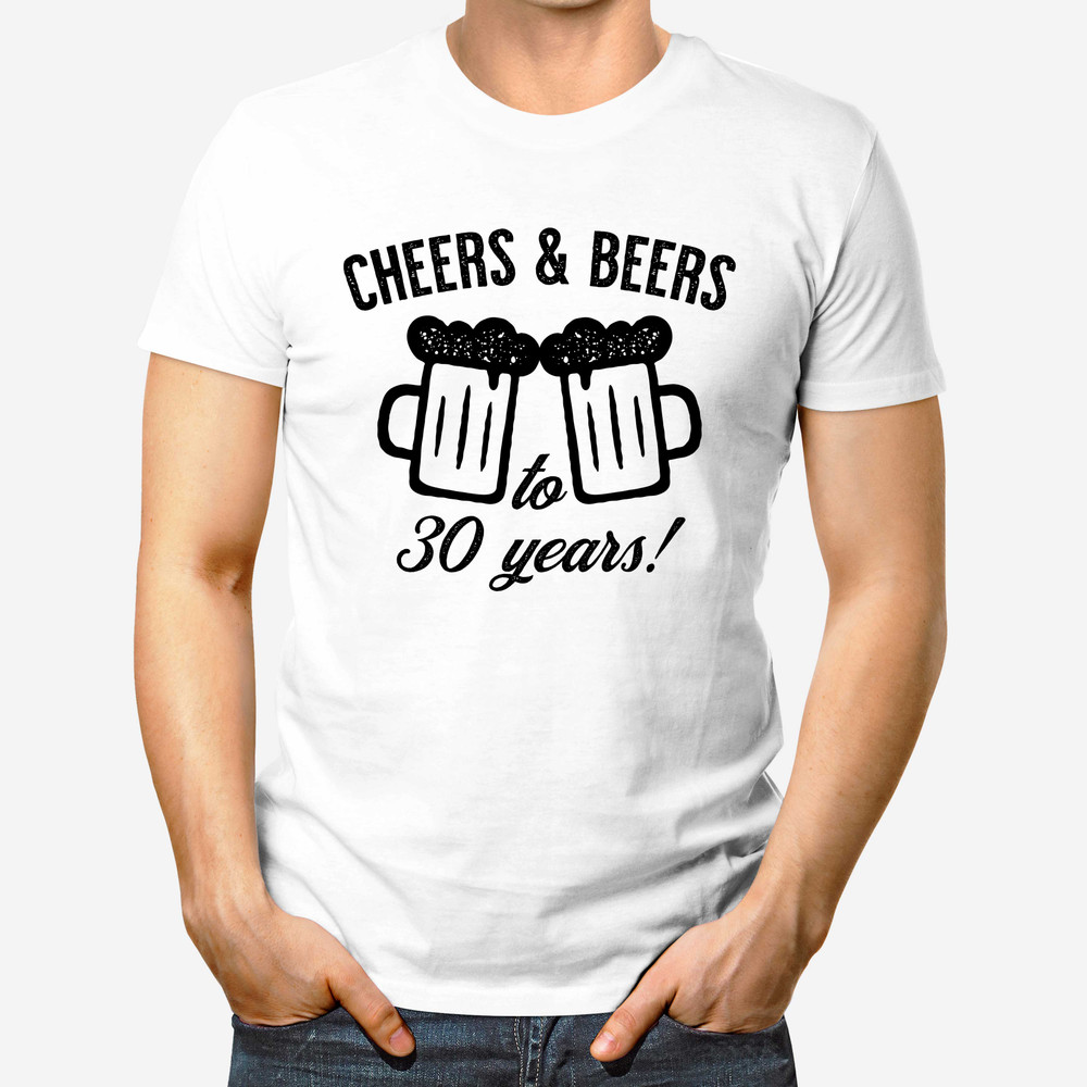 Cheers & Beers To The Years Men's Birthday Shirt