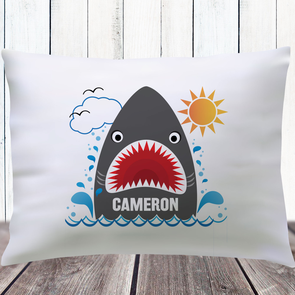 Personalized Shark Bait Sleepover Pillowcase