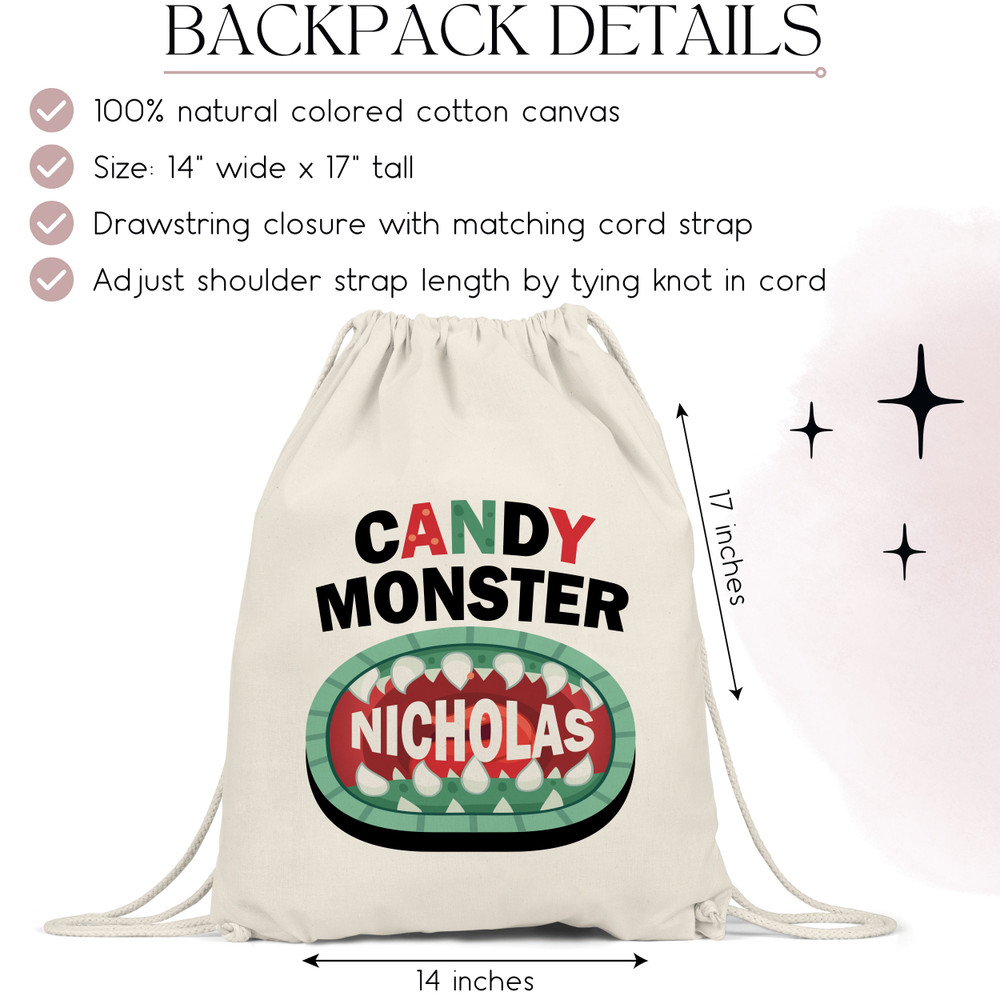 Candy Monster Trick or Treat Bag