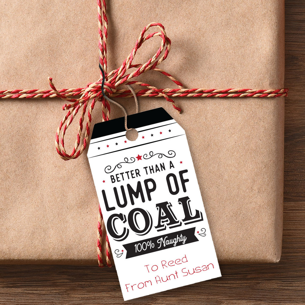 Printable Better Than Coal Christmas Gift Tags (Instant Download)