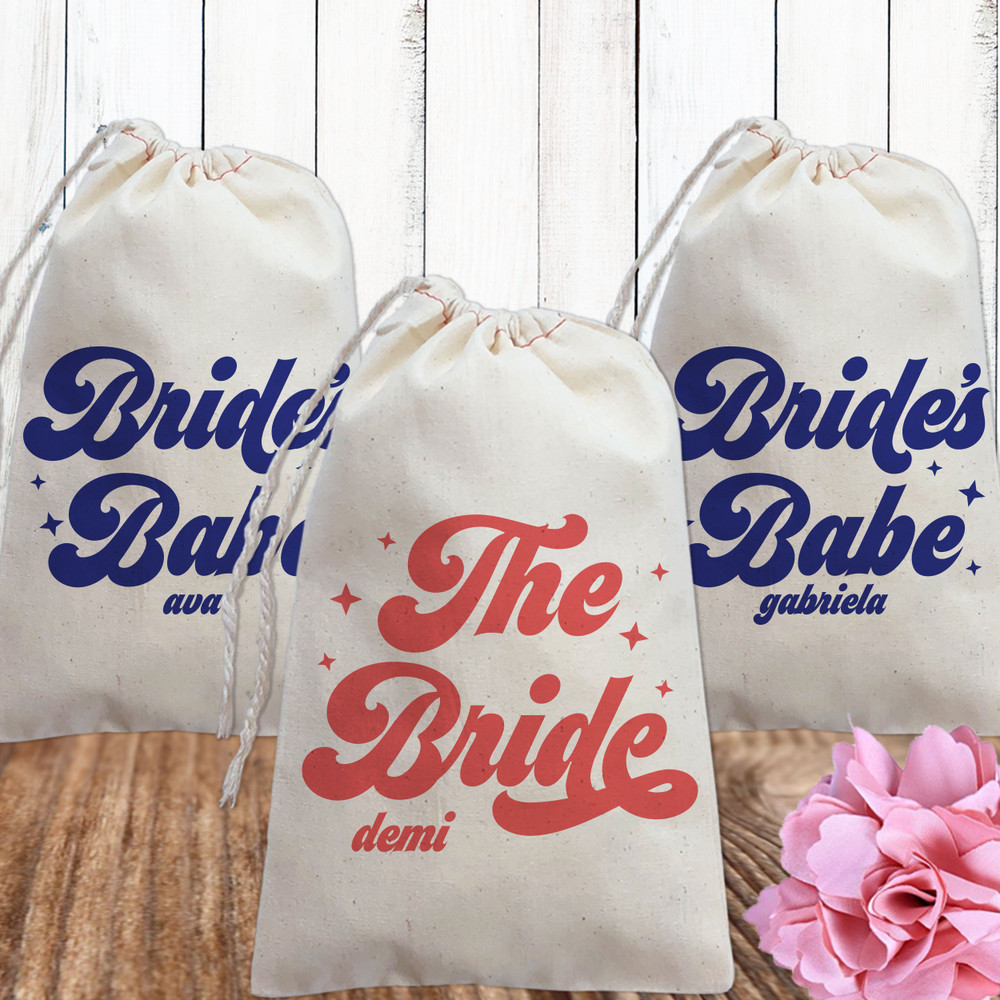 Retro Bachelorette Party Favor Bags