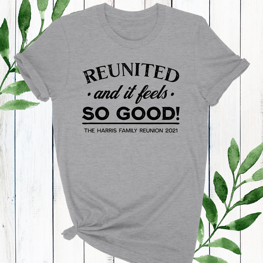 Personalized Reunion T-Shirts - Bulk Family Reunion Shirts for Kids, Youth, Adults