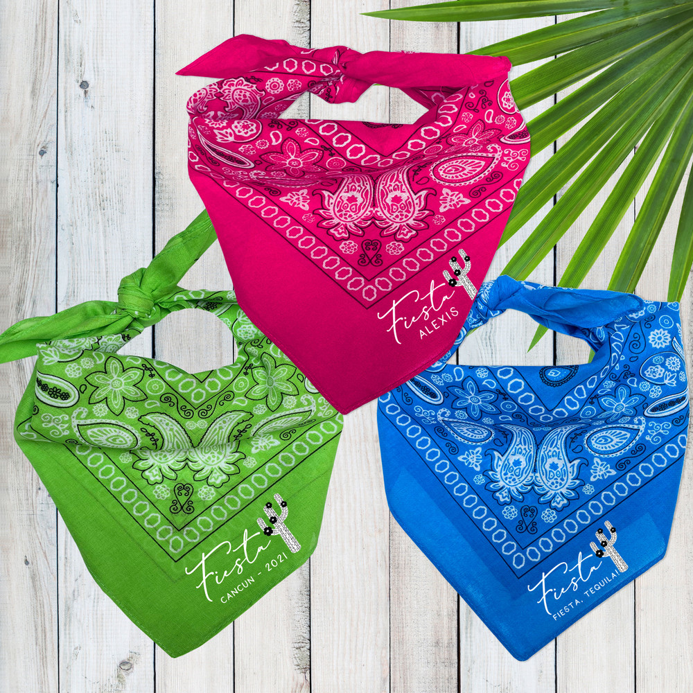 Personalized Final Fiesta Bachelorette Bandanas