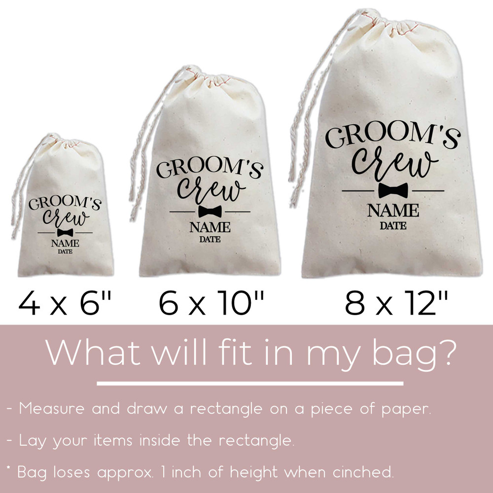 Modern Groom's Crew Bags