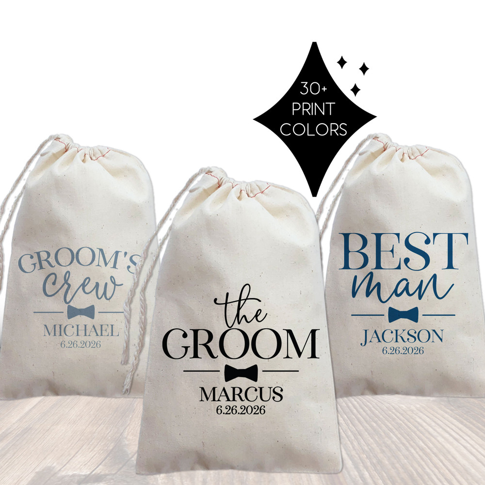 Modern Groom's Crew Bags