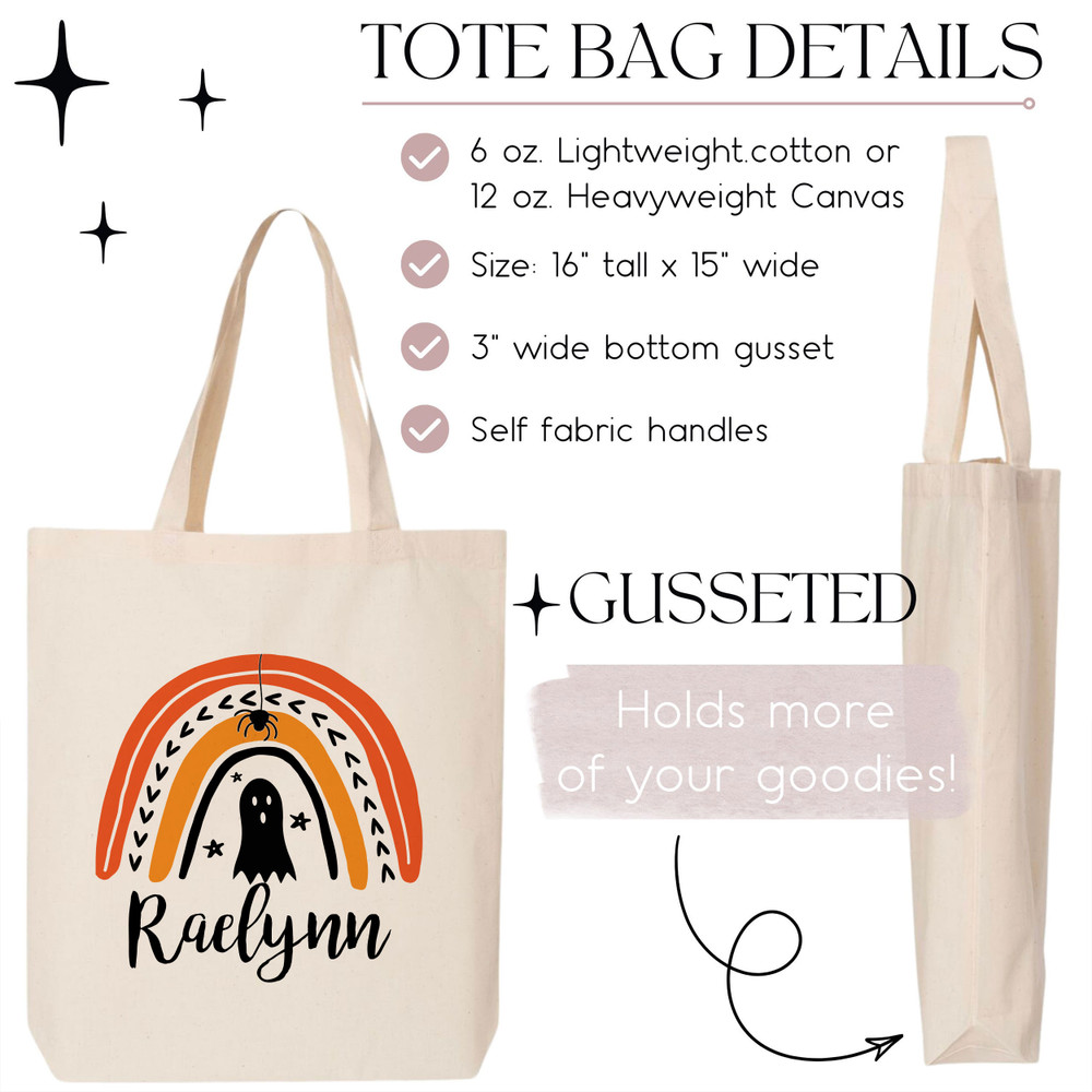 Mod Rainbow Halloween Trick or Treat Bags