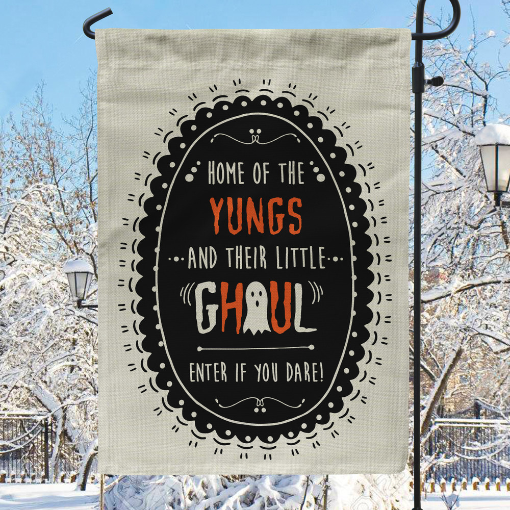 Trick or Treat Plaid Halloween Garden Flag