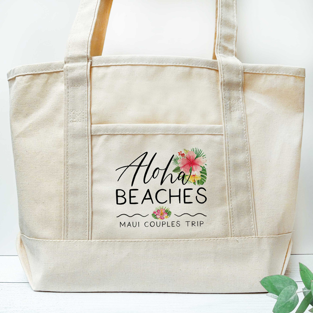 Tropical Aloha Beaches Beach Tote