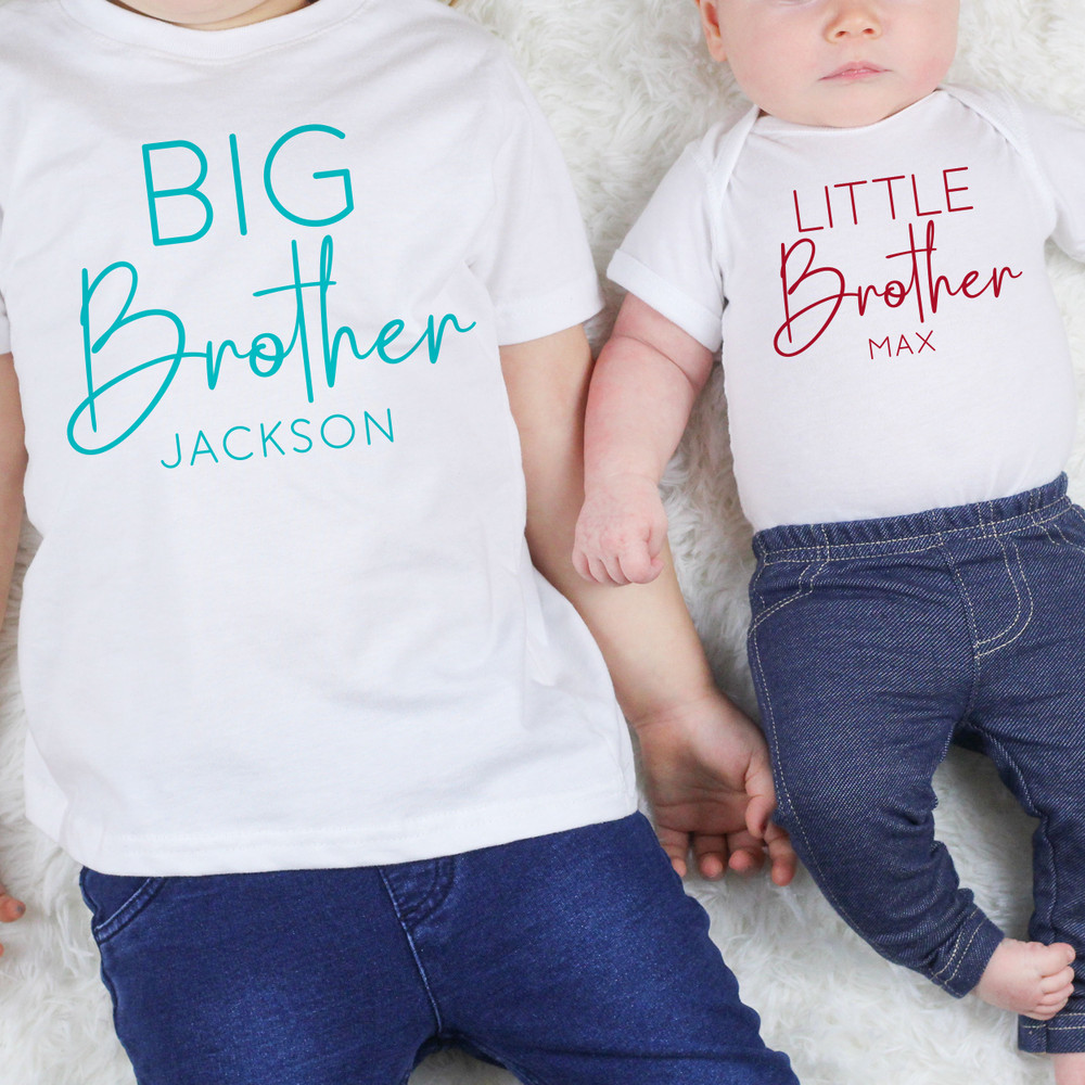 Custom Big Brother Shirt - Personalized Big Brother Little Brother Outfits