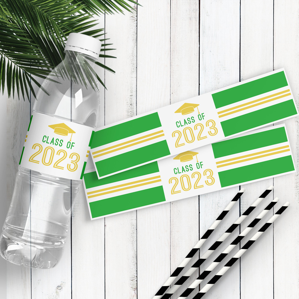 Class of 2023 Graduation Water Bottle Labels