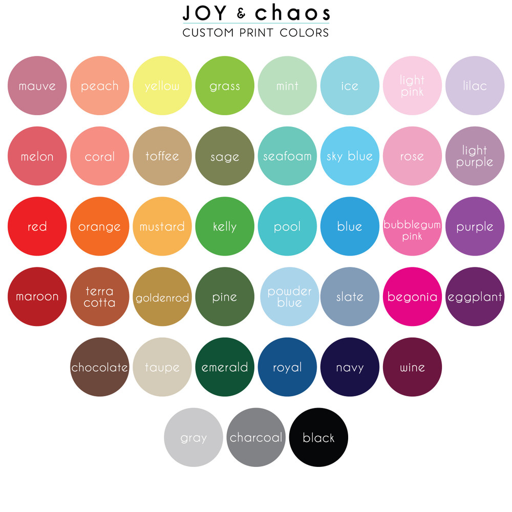 Custom Printed Bulk Can Cooler Design Colors | Joy & Chaos