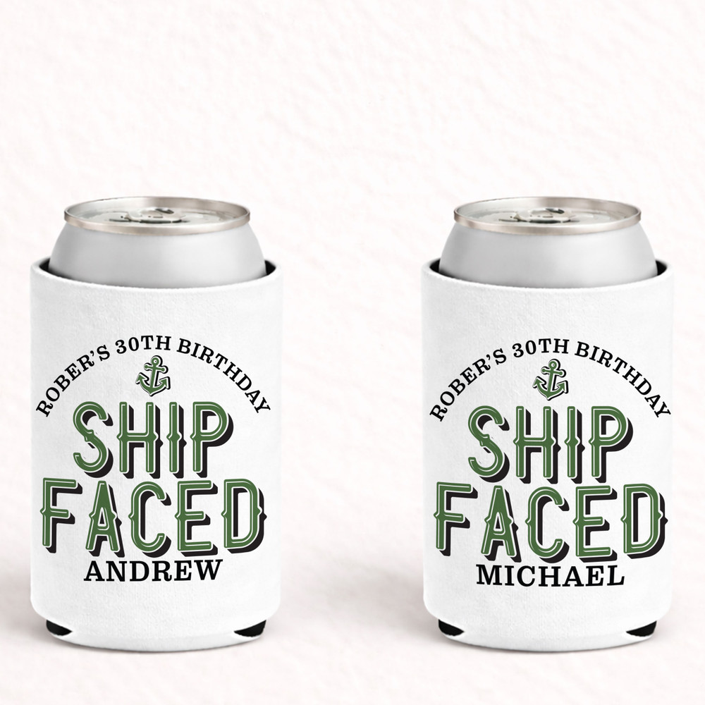Let's Get Ship Faced Can Coolers