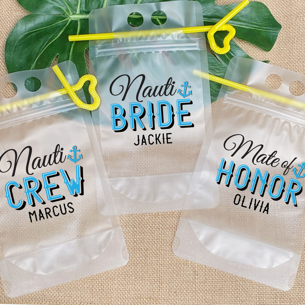 Nauti Crew + Bride Drink Pouches