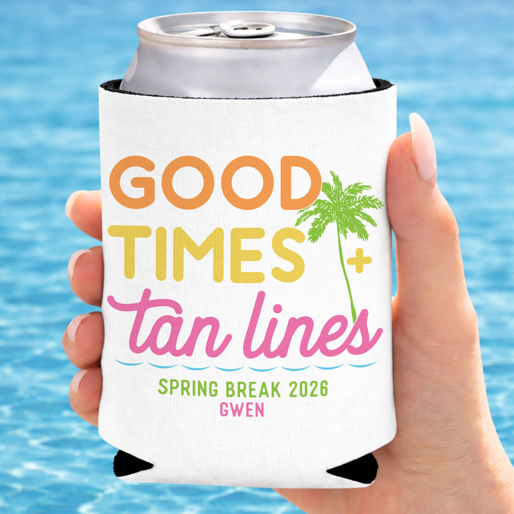 Good Times + Tan Lines Can Coolers