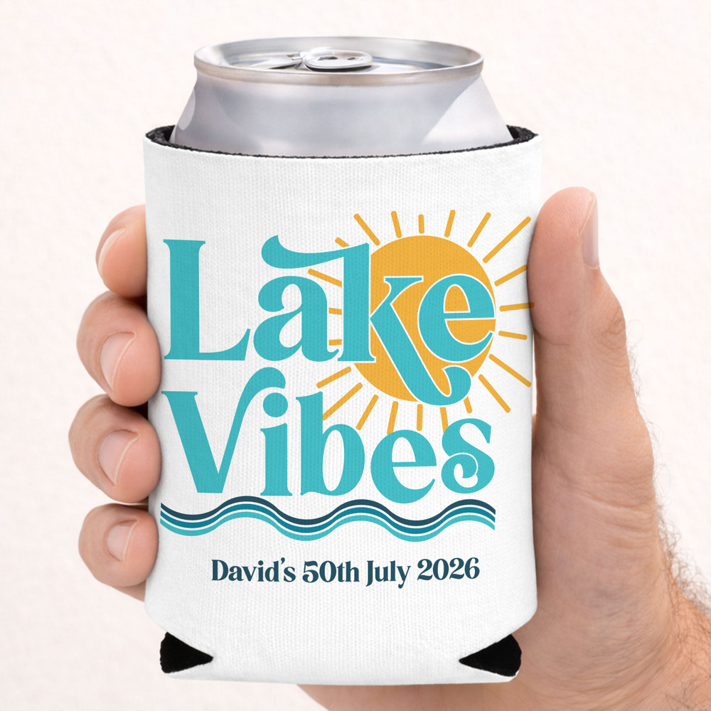 Lake Life + Lake Vibes Can Coolers