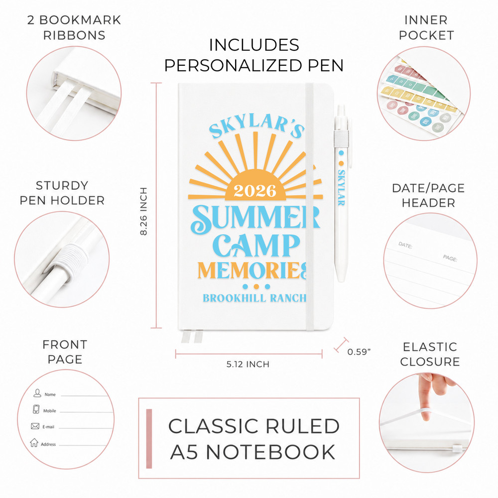 Sunshine Summer Camp Notebook