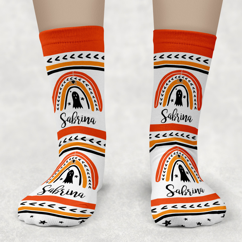 Mod Halloween Rainbow Socks