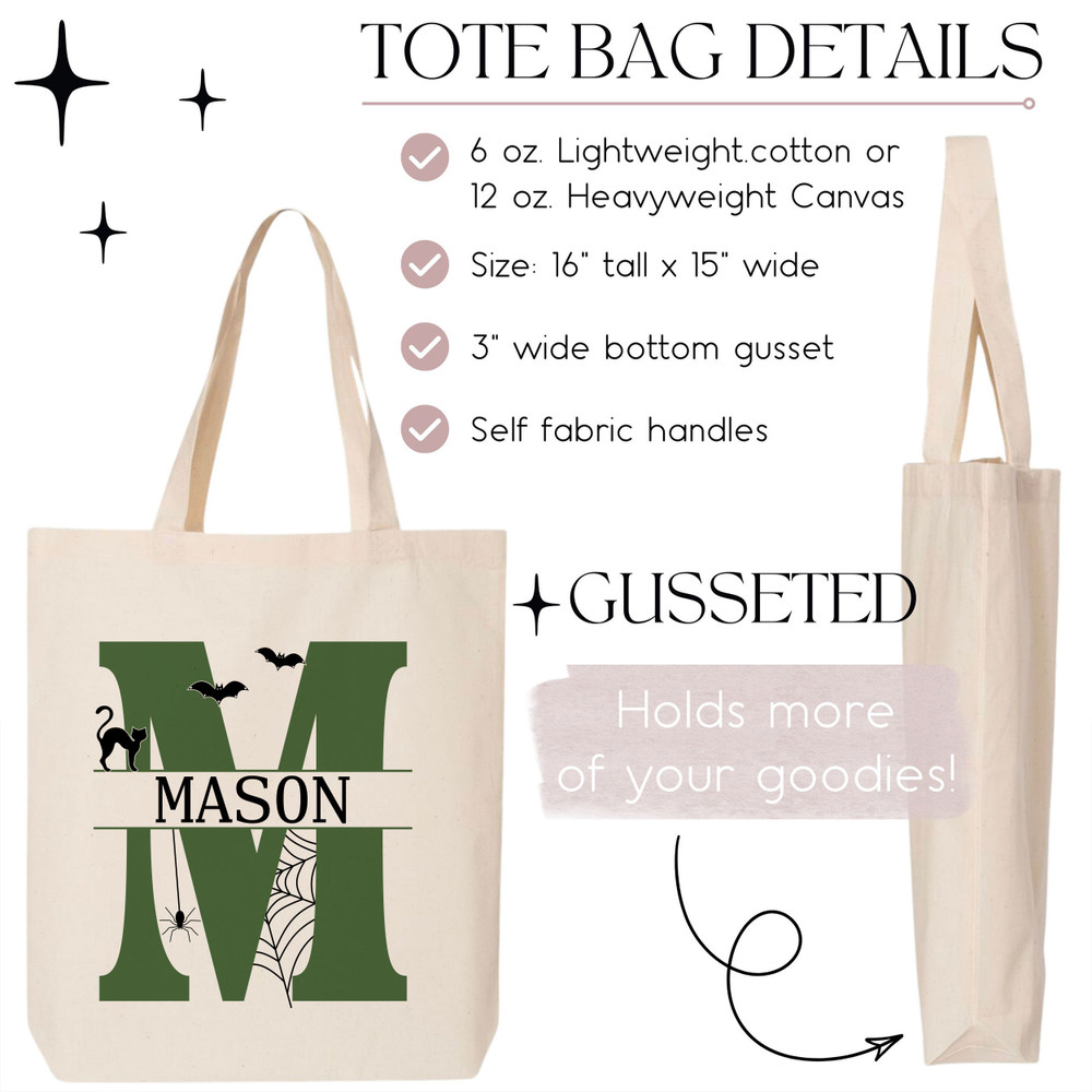 Halloween Monogram Trick or Treat Bag