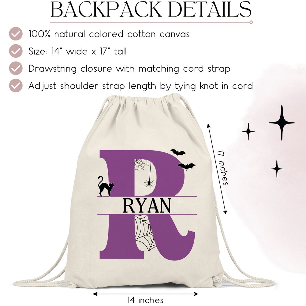 Halloween Monogram Trick or Treat Bag
