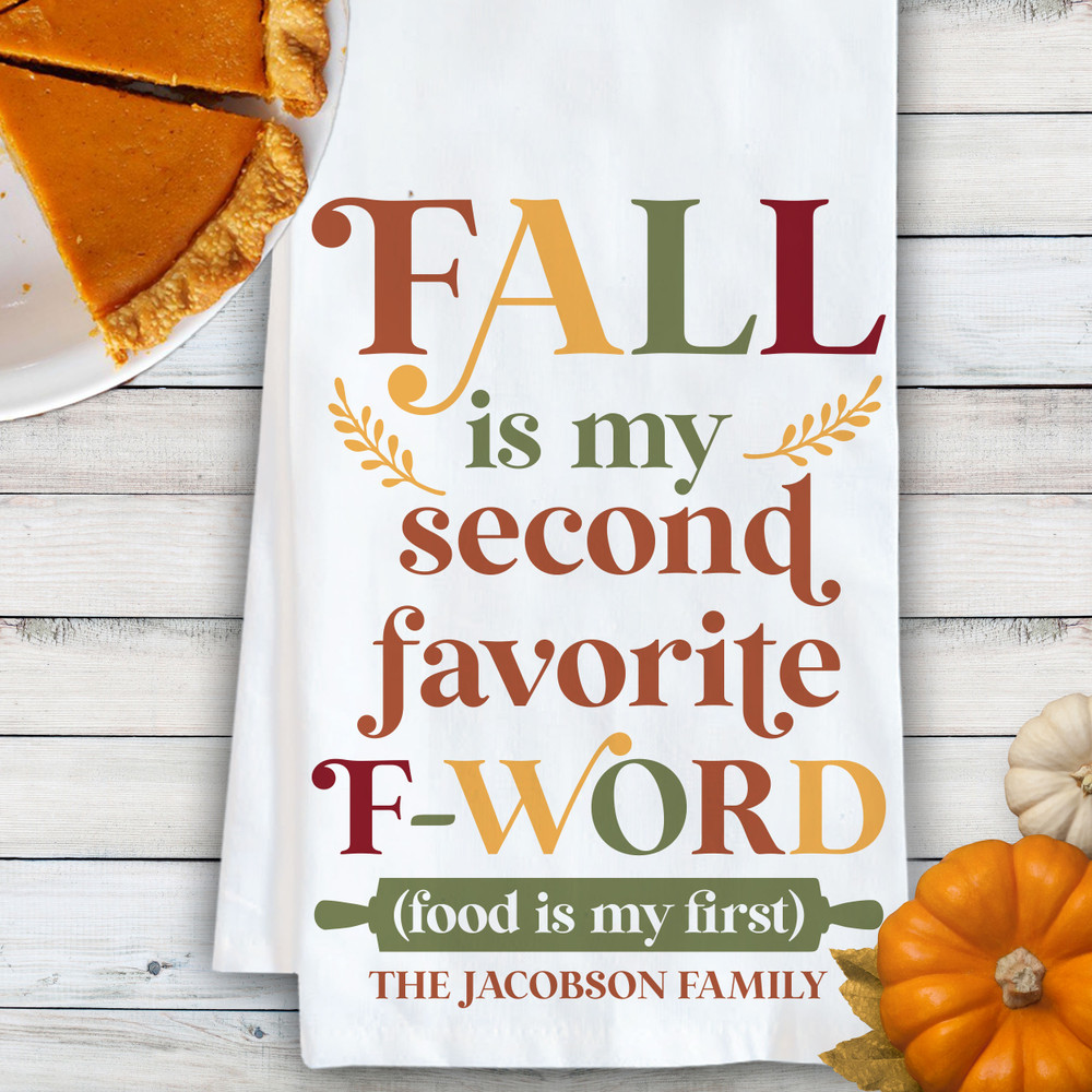 Funny Fall Kitchen Towels