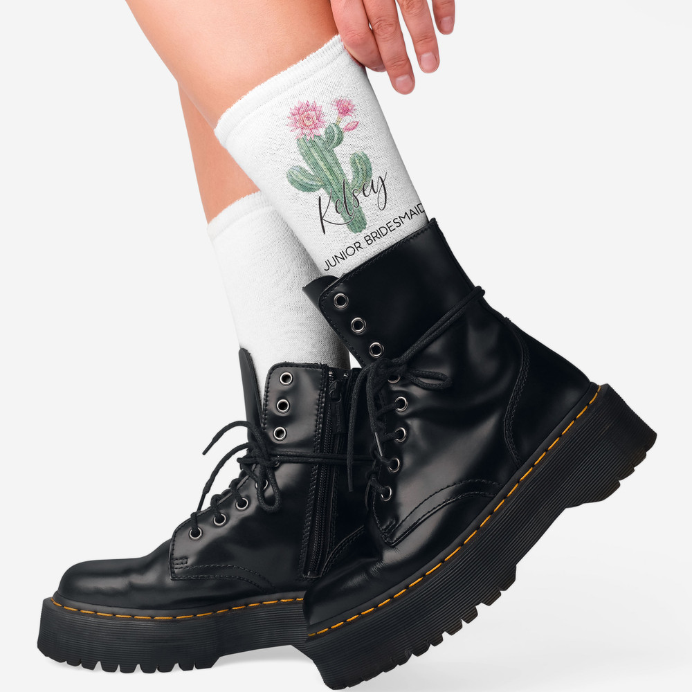 Succulent Cactus Womens Socks