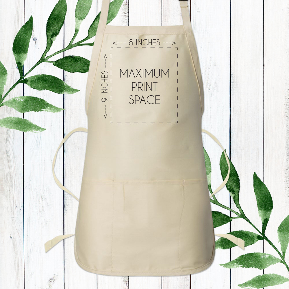 Custom Logo: Adult Aprons (Full Color Print)